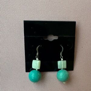 Elegant Turquoise and Mint Earrings